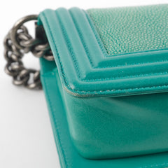 Chanel Small Turqoise Stingray Boy