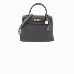 Hermes Kelly 25 Epsom Gris Misty W Stamp 2024