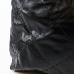 Chanel Small 22 Bag Black Goatskin