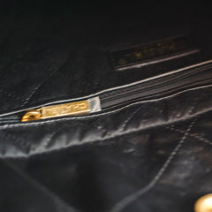 Chanel Small 22 Bag Black Goatskin