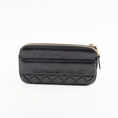 Chanel Double Zip Wallet On Chain WOC Black