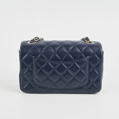Chanel Mini Rectangular Navy
