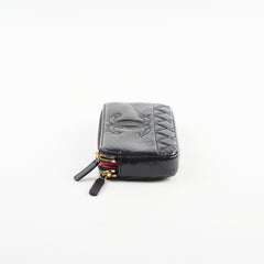 Chanel Double Zip Wallet On Chain WOC Black