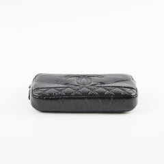 Chanel Double Zip Wallet On Chain WOC Black