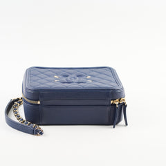 Chanel Filigree Vanity Navy Blue Caviar - Series 29