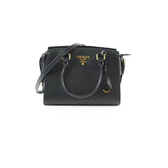 Prada Saffiano Leather Tote Black