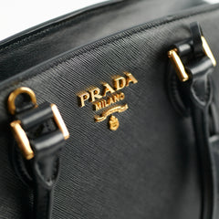 Prada Saffiano Leather Tote Black