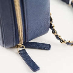 Chanel Filigree Vanity Navy Blue Caviar - Series 29