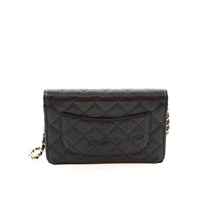 Chanel Caviar WOC Wallet On Chain Black