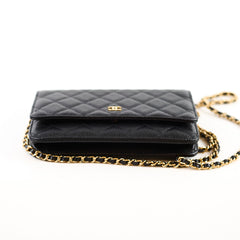Chanel Caviar WOC Wallet On Chain Black