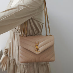 Saint Laurent Small Lou Lou Beige