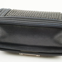 Chanel Small Boy Chainmail Bag Black