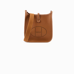 Hermes Mini Evelyn Clemence Gold W Stamp