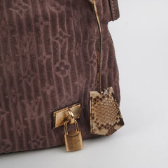 Louis Vuitton Monogram Suede Python Whisper Bag