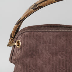 Louis Vuitton Monogram Suede Python Whisper Bag