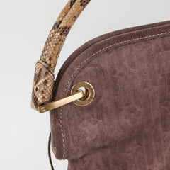 Louis Vuitton Monogram Suede Python Whisper Bag