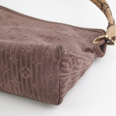 Louis Vuitton Monogram Suede Python Whisper Bag