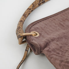 Louis Vuitton Monogram Suede Python Whisper Bag