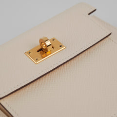 Hermes Kelly Pocket Compact Wallet Nata