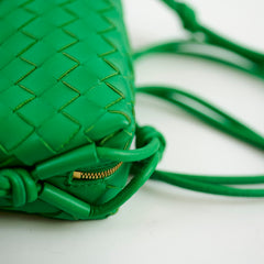 Bottega Veneta Mini Loop Green Crossbody