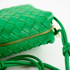 Bottega Veneta Mini Loop Green Crossbody