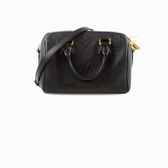 Louis Vuitton Speedy Bandoulière 20 Black Empreinte Leather
