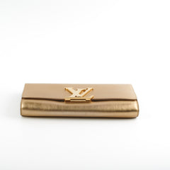 Louis Vuitton Louise Pochette Gold Clutch