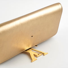Louis Vuitton Louise Pochette Gold Clutch