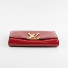 Louis Vuitton Louise MM Red Vernis Clutch