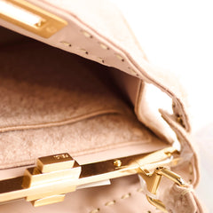 Fendi Peekaboo Shearling Medium Light Pink