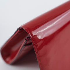 Louis Vuitton Louise MM Red Vernis Clutch