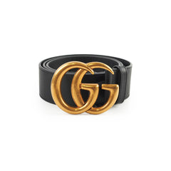 Gucci GG Marmont Wide Belt Black 80cm