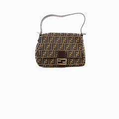 Fendi Canvas Mamma Baguette Shoulder