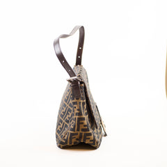 Fendi Canvas Mamma Baguette Shoulder