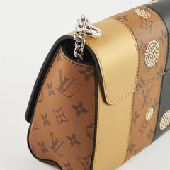 Louis Vuitton Twist MM Black / Monogram / Gold