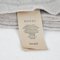 Gucci GG Supreme Wool Scarf Grey