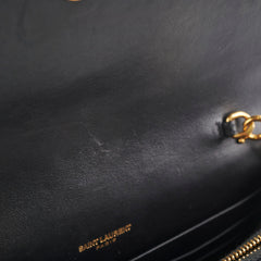 Saint Laurent Kate Tassel Black Wallet On Chain WOC