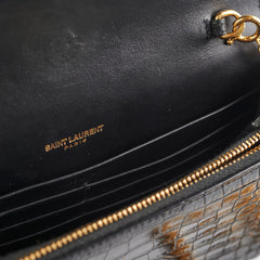 Saint Laurent Kate Tassel Black Wallet On Chain WOC