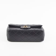 Chanel Mini Rectangular Lambskin Black Bag