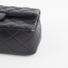 Chanel Mini Rectangular Lambskin Black Bag