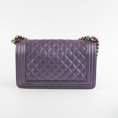 Chanel Old Mermaid Medium Boy Iridescent Boy Bag
