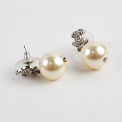 Chanel CC Pearl Drop Earrings Costume Jewellery