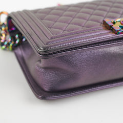 Chanel Old Mermaid Medium Boy Iridescent Boy Bag