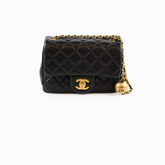 Chanel Pearl Crush Black Lambskin GHW Microchip