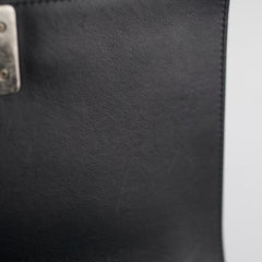 Chanel Old Medium Boy Chevron Black Bag