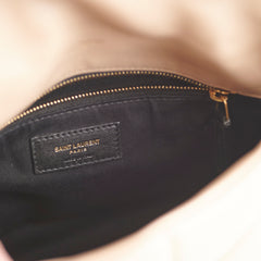 Saint Laurent Small Puffer Lou Beige Shoulder Bag