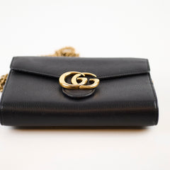 Gucci Gucci Marmont Wallet On Chain Black