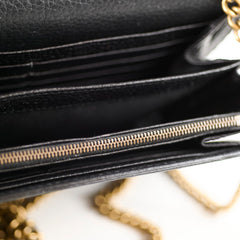 Gucci Gucci Marmont Wallet On Chain Black
