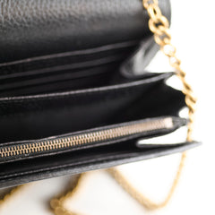 Gucci Gucci Marmont Wallet On Chain Black