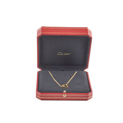 Cartier Love Necklace 2 Diamonds Yellow Gold